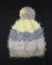 Load image into Gallery viewer, Cozy Hand Knitted Pom Pom Beanie Hat - FAUX Angora Cable Knit Hat - Warm Winter Hat Women