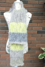 Load image into Gallery viewer, Warm Cable Knit Scarf FAUX Angora Knitted Shawl Christmas Gift for Woman, Mom Gift