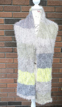 Load image into Gallery viewer, Warm Cable Knit Scarf FAUX Angora Knitted Shawl Christmas Gift for Woman, Mom Gift