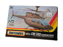 Load image into Gallery viewer, Vintage 1:72 matchbox Bell OH-58D Aeroscout
