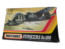 Load image into Gallery viewer, Matchbox Junkers Ju 188 1:72 Scale Model Plane Kit PK-109 -
