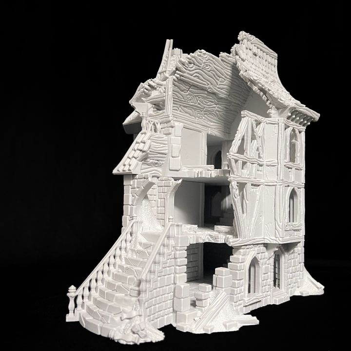 Ruined Mansion - Ruins of a Fantasy Medieval Manor - The Hamlet of Misty Hollow