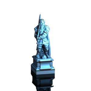 CAPTIAN OF THE GUARD STATUE-MEDIEVAL TOWN SET