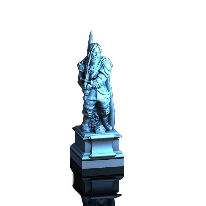 CAPTIAN OF THE GUARD STATUE-MEDIEVAL TOWN SET