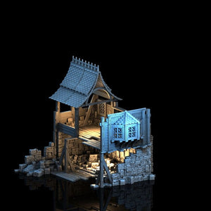 RUINED HOUSE -MEDIEVAL TOWN SET