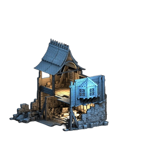 RUINED HOUSE -MEDIEVAL TOWN SET