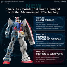 Load image into Gallery viewer, RG 1/144 RX-78-2 GUNDAM Ver.2.0 Plastic Model Kit
