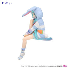Load image into Gallery viewer, Hatsune Miku Noodle Stopper Figure -Rabbit Ear Hood Pajama Blue Color ver.-
