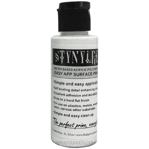 Stynylrez Water-Based Acrylic Primer White 4oz. Bottle