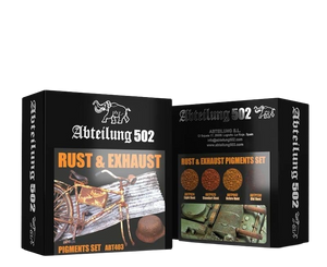 Abteilung 502 Rust & Exhaust Pigment Set (4 Colors) 20ml Bottles