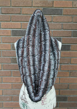 Load image into Gallery viewer, Men&#39;s Oversized Infinity Scarf Hand Knitted Circle Scarf, Tube Scarf, Neck Warmer, Warm Winter Scarf, Unisex Christmas Gift
