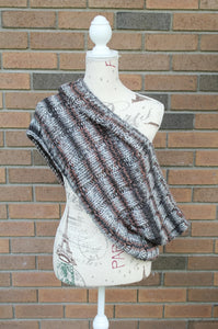 Men's Oversized Infinity Scarf Hand Knitted Circle Scarf, Tube Scarf, Neck Warmer, Warm Winter Scarf, Unisex Christmas Gift