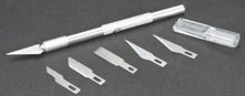 Load image into Gallery viewer, Aluminum Handle #1 Knife w/5 Assorted Blades &amp; Cap
